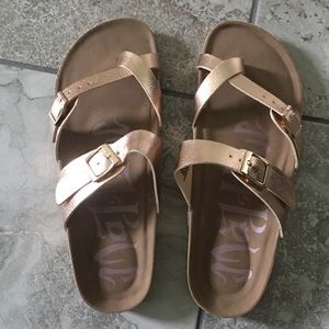 Gold sandals
